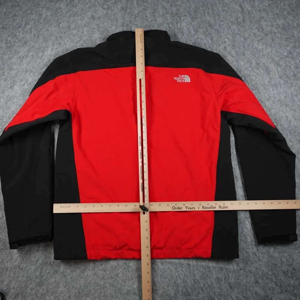 The North Face Jacket Mens Large Red Apex Bionic Softshell Full Zip Jacket